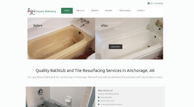 Alaska Tubs Refinishing website